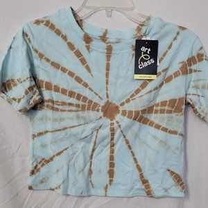 Girls Size Medium Short Sleeve Tie-Dye Boxy T-Shirt - Art Class - NWT